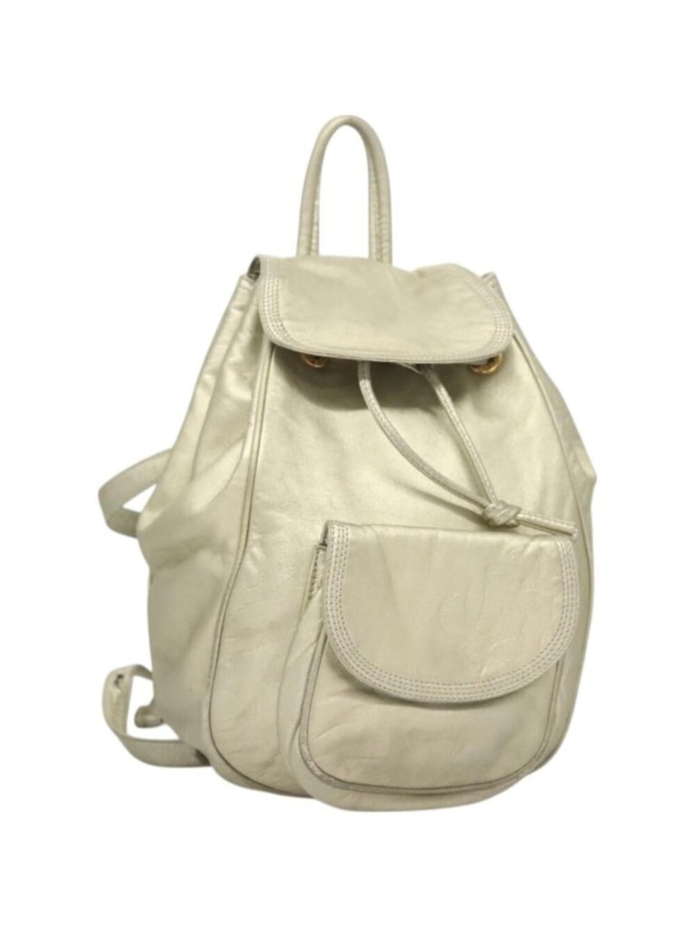 LOEWE Backpack Leather Gold - Picture 1 of 16